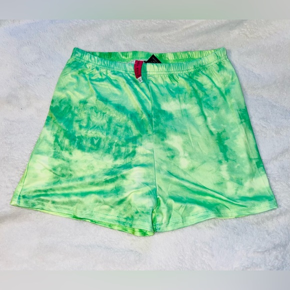 TRUE ROCK Dress & Shorts Neon Green Set sz L NWT! - Picture 8 of 11